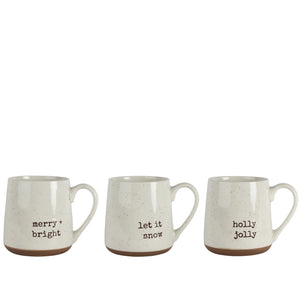 Winter Phrase Speckled Mug | 8 oz