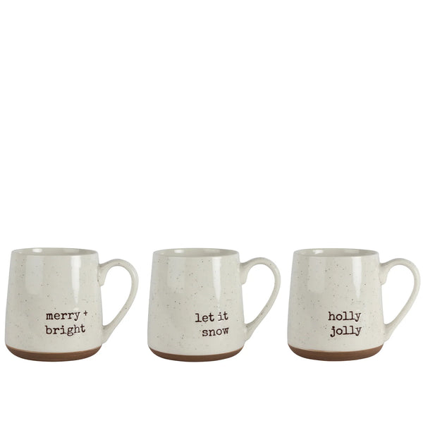 Winter Phrase Speckled Mug | 8 oz