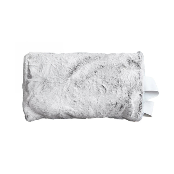 Faux Fur Warming Back Wrap | Frosted Grey