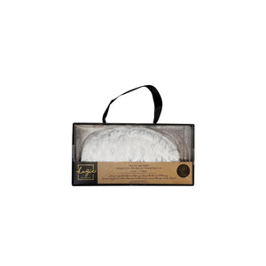 Faux Fur Warming Eye Mask | Frosted Grey