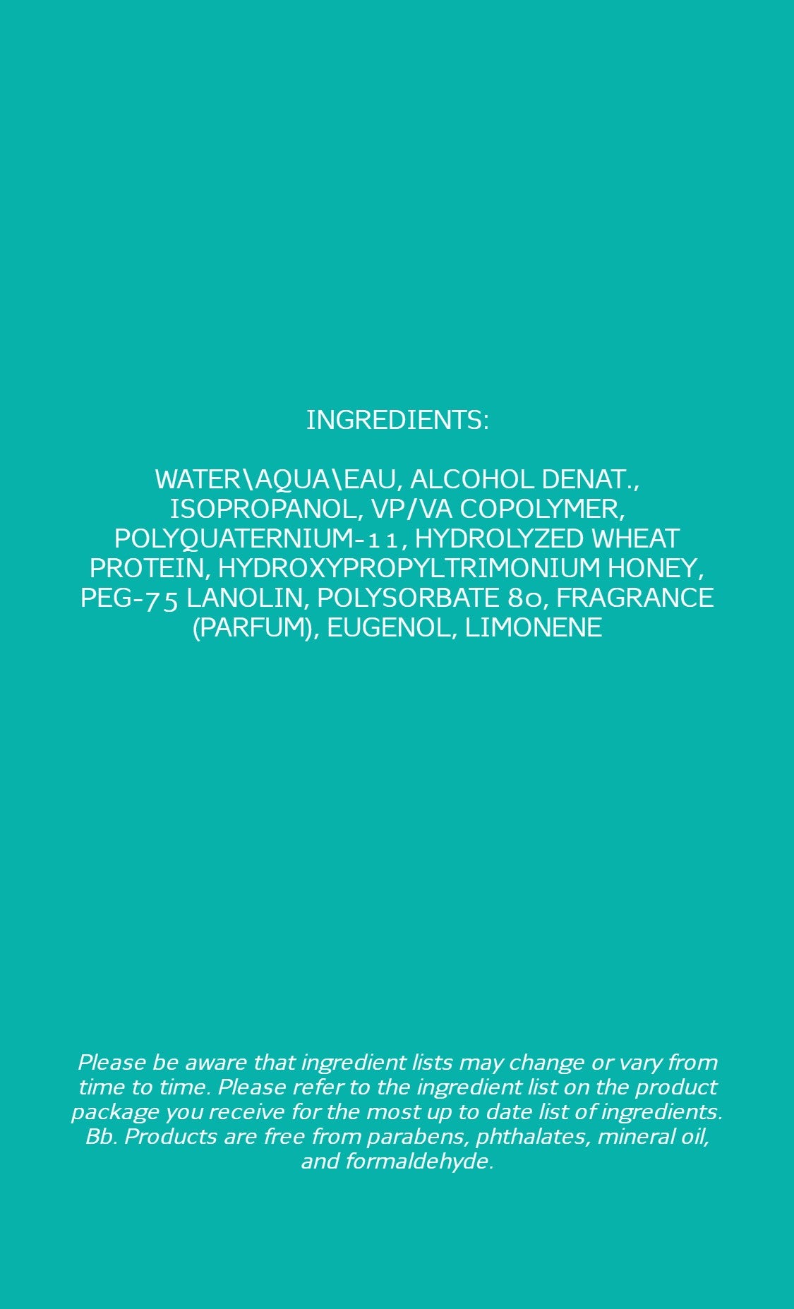 Bb. Thickening Spray
