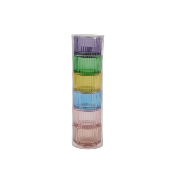 Spring Decor - Glass Tealight Holders (set of 6)