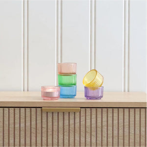 Spring Decor - Glass Tealight Holders (set of 6)