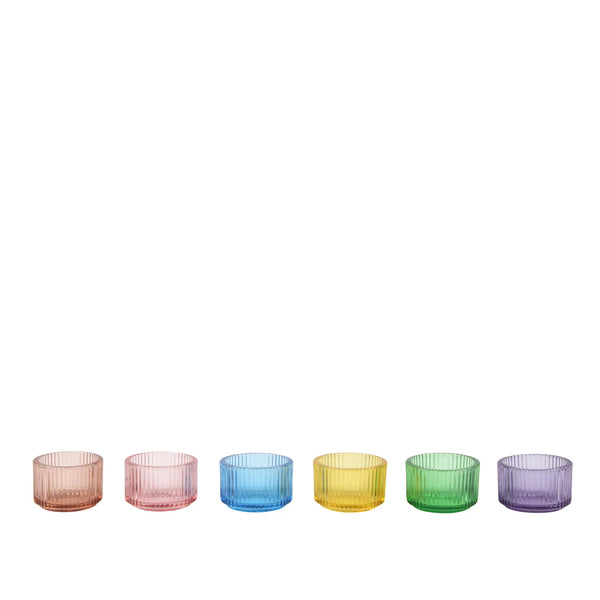 Spring Decor - Glass Tealight Holders (set of 6)