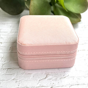 Vegan Leather Travel Jewelry Box