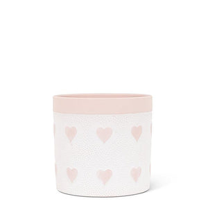 Spring Decor - Heart Icon Pink Planter