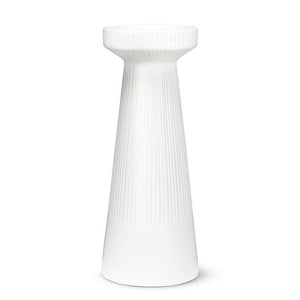 Spring Decor - Large Ribbed White Pillar