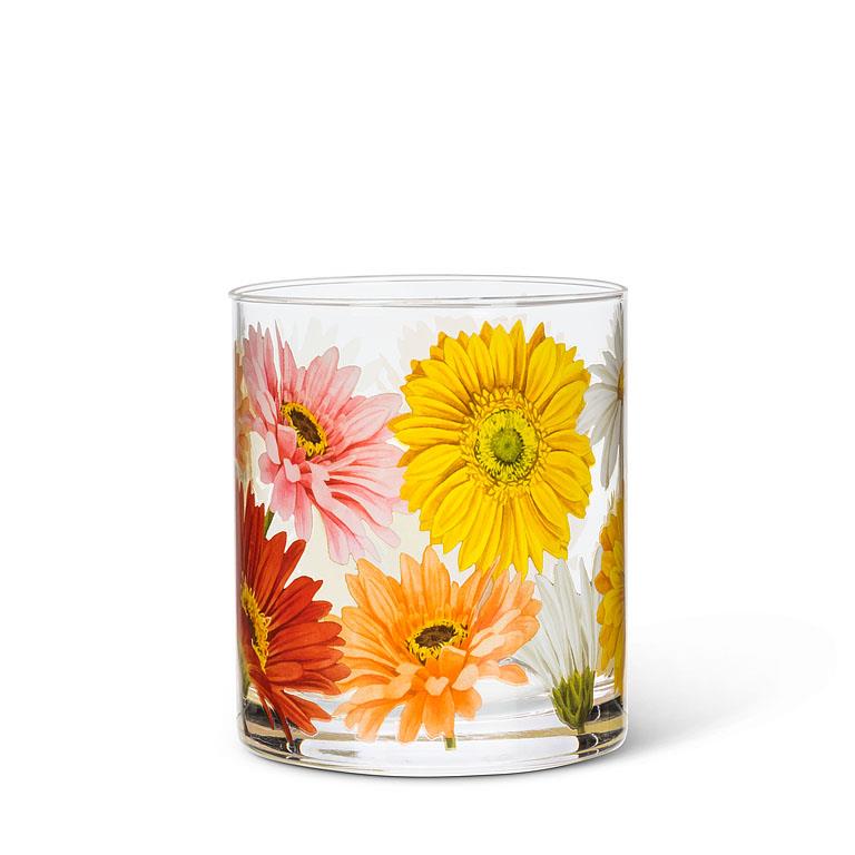 Spring Decor - Floral Glass Tumbler 10oz