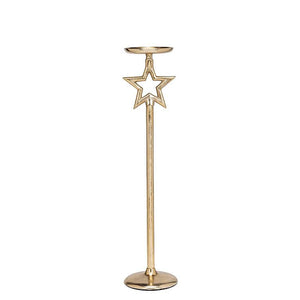 Star Pillar Candle Holder | Set of 3