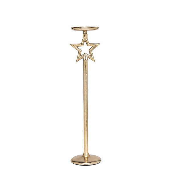 Star Pillar Candle Holder | Set of 3