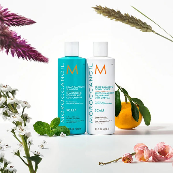 MoroccanOil Scalp Balancing Shampoo and Conditioner | 8.5 fl oz / 250 mL