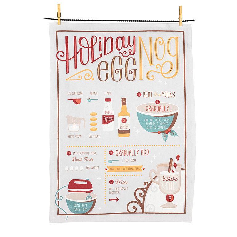 Kitchen Towel - Holiday Eggnog Recipe