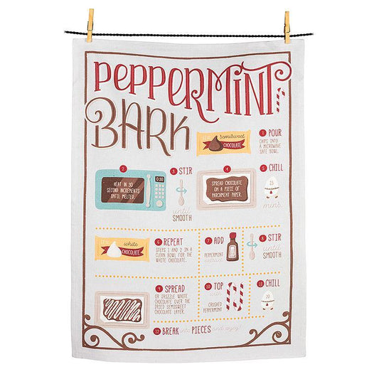 Kitchen Towel - Peppermint Bark Recipe