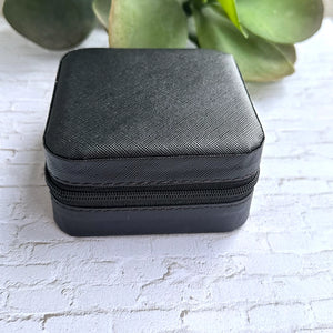 Vegan Leather Travel Jewelry Box