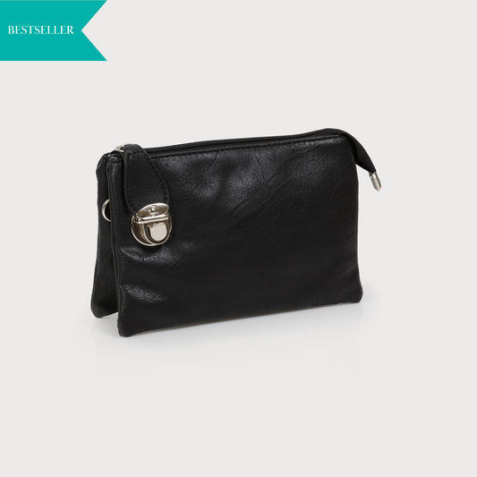 Crossbody Clutch Bag - Black