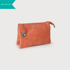 Crossbody Caracol Clutch Bag - Orange