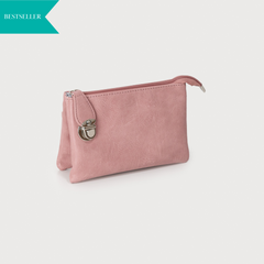 Crossbody Caracol Clutch Bag - Pink