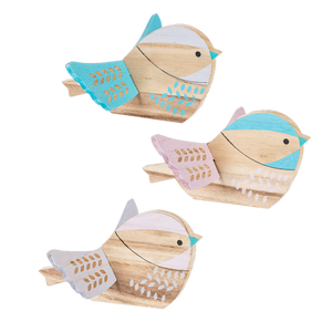 Spring Decor - Wood Bird Figures