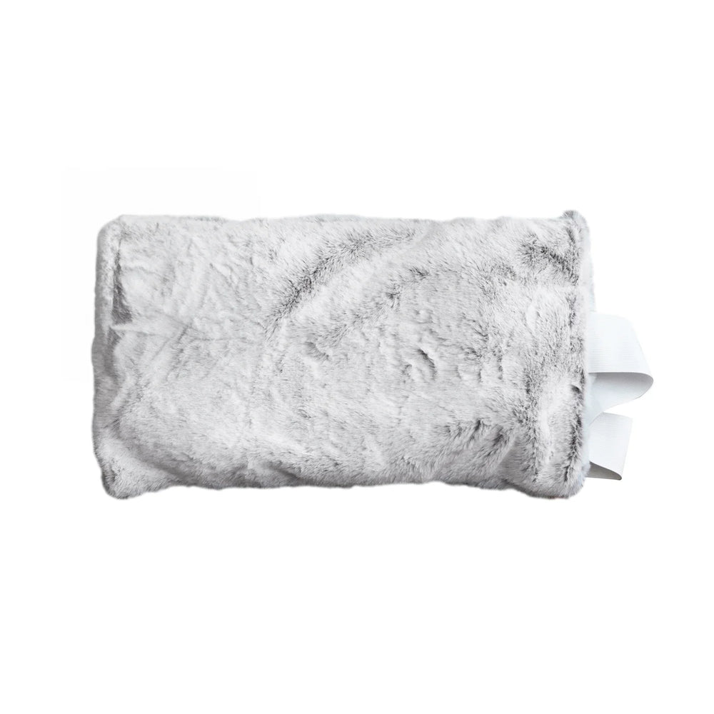 Faux Fur Warming Back Wrap | Frosted Grey
