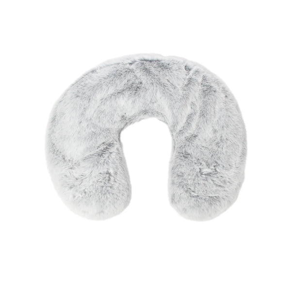 Faux Fur Warming Neck Wrap | Frosted Grey