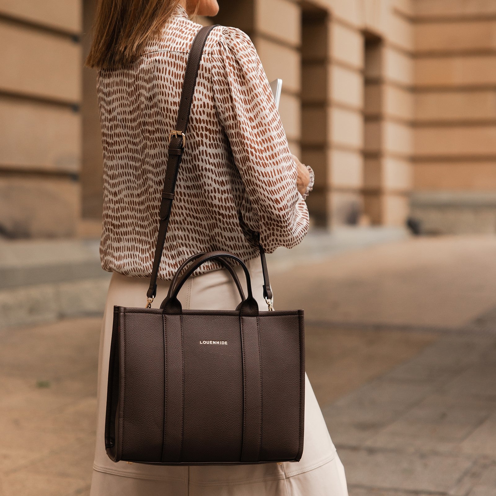 Louenhide Manhattan Tote Bag - Chocolate