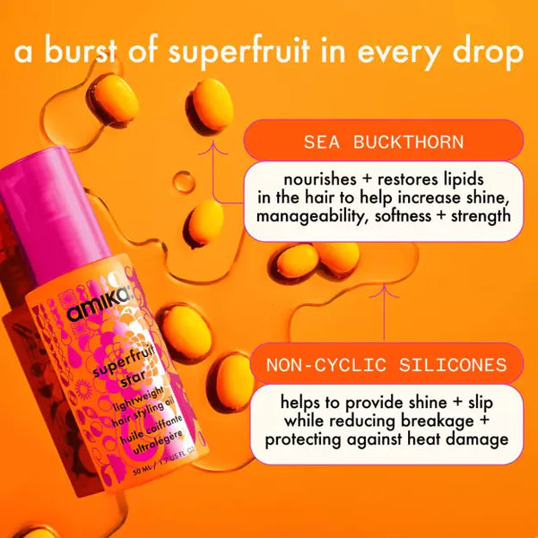 Amika Superfruit Star Styling Oil | 50 mL / 1.7 fl oz