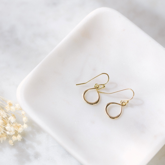 Teardrop Earrings Gold