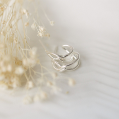 Reign Hoop Earring Silver