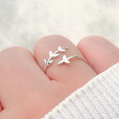 Olive Leaf Ring Silver