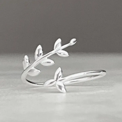 Olive Leaf Ring Silver