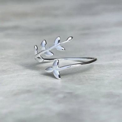 Olive Leaf Ring Silver