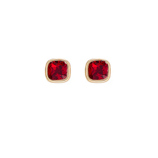 January Birthstone Earrings - Gold