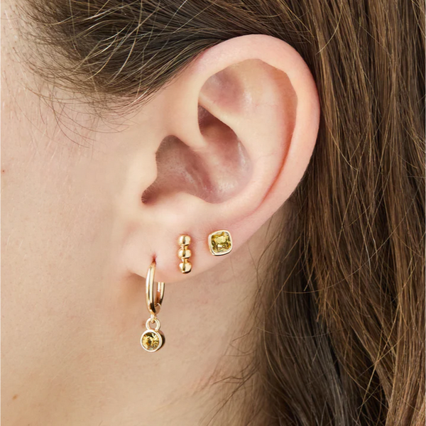 November Birthstone Earrings - Gold