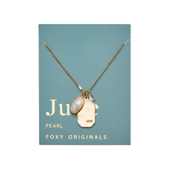 June Birthstone Necklace - Gold