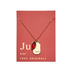 July Birthstone Necklace - Gold