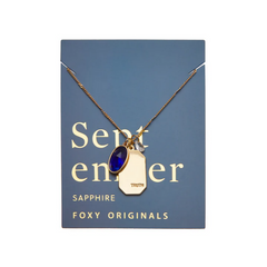 September Birthstone Necklace - Gold
