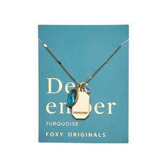 December Birthstone Necklace - Gold