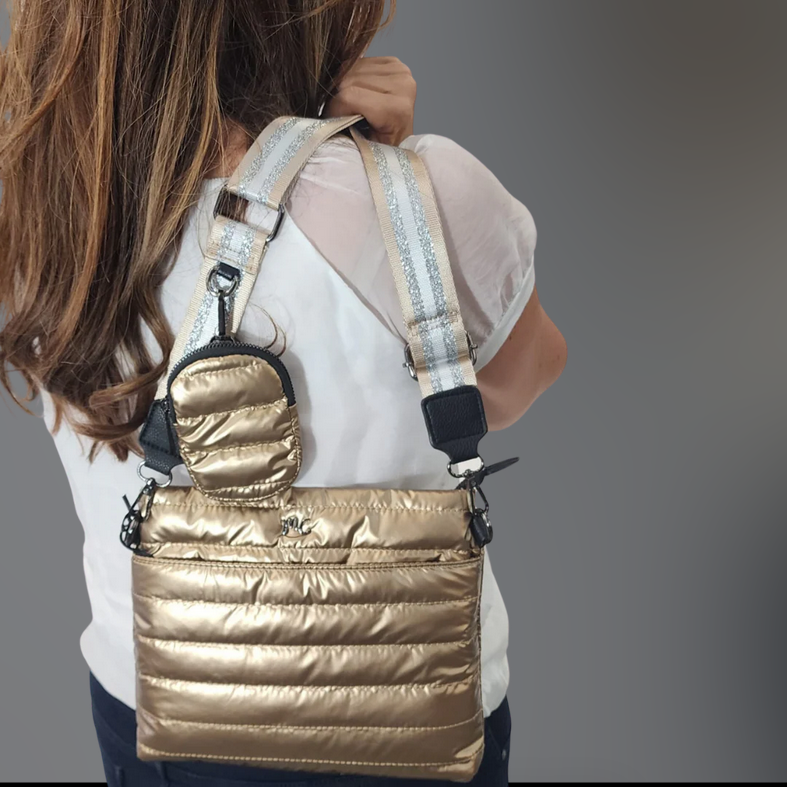 Quilted Crossbody - Gold