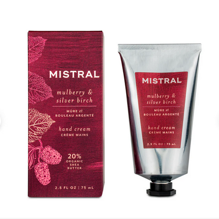 Mistral Hand Cream Mulberry and Silver Birch | 2.5 oz / 75mL