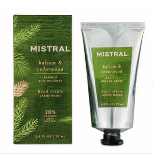 Mistral Hand Cream Balsam and Cedarwood | 2.5 oz / 75mL