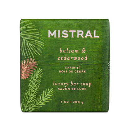 Mistral Bar Soap Balsam and Cedarwood | 7 oz / 200 g