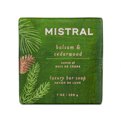 Mistral Bar Soap Balsam and Cedarwood | 7 oz / 200 g