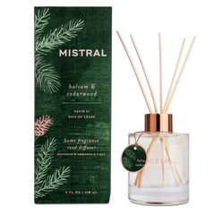 Mistral Reed Diffuser Balsam and Cedarwood | 4 fl oz / 118 mL