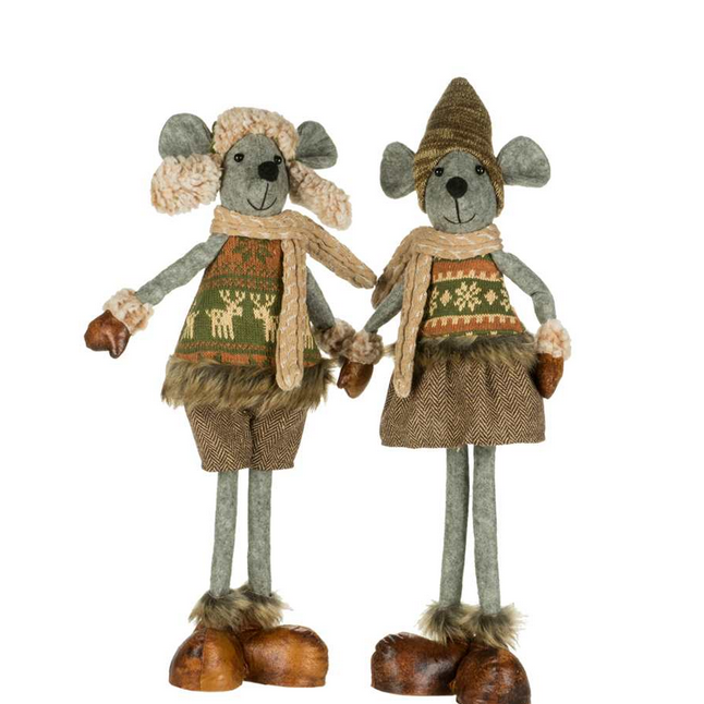 Standing Mice | Set of 2 / 18.5"