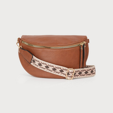 Saddle Crossbody Bag - Camel