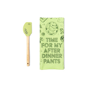 The Reluctant Chef Tea Towel & Spatula Set | 6 Styles