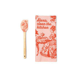 The Reluctant Chef Tea Towel & Spatula Set | 6 Styles