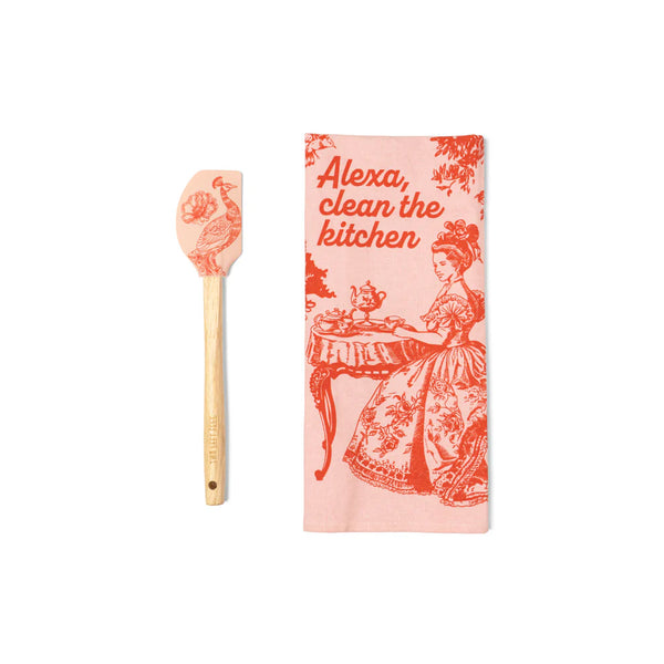 The Reluctant Chef Tea Towel & Spatula Set | 6 Styles