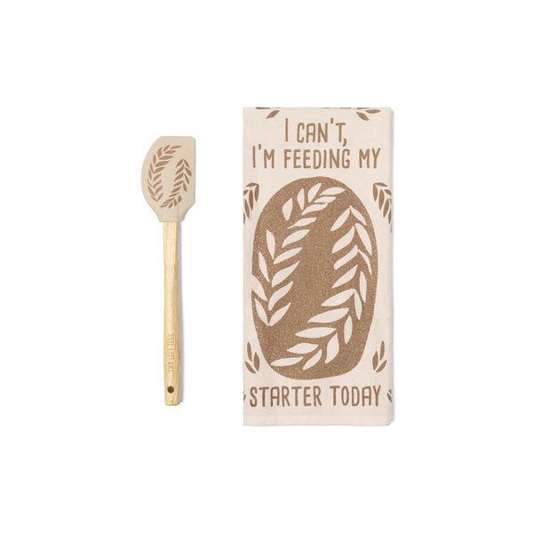 The Reluctant Chef Tea Towel & Spatula Set | 6 Styles