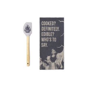 The Reluctant Chef Tea Towel & Spatula Set | 6 Styles
